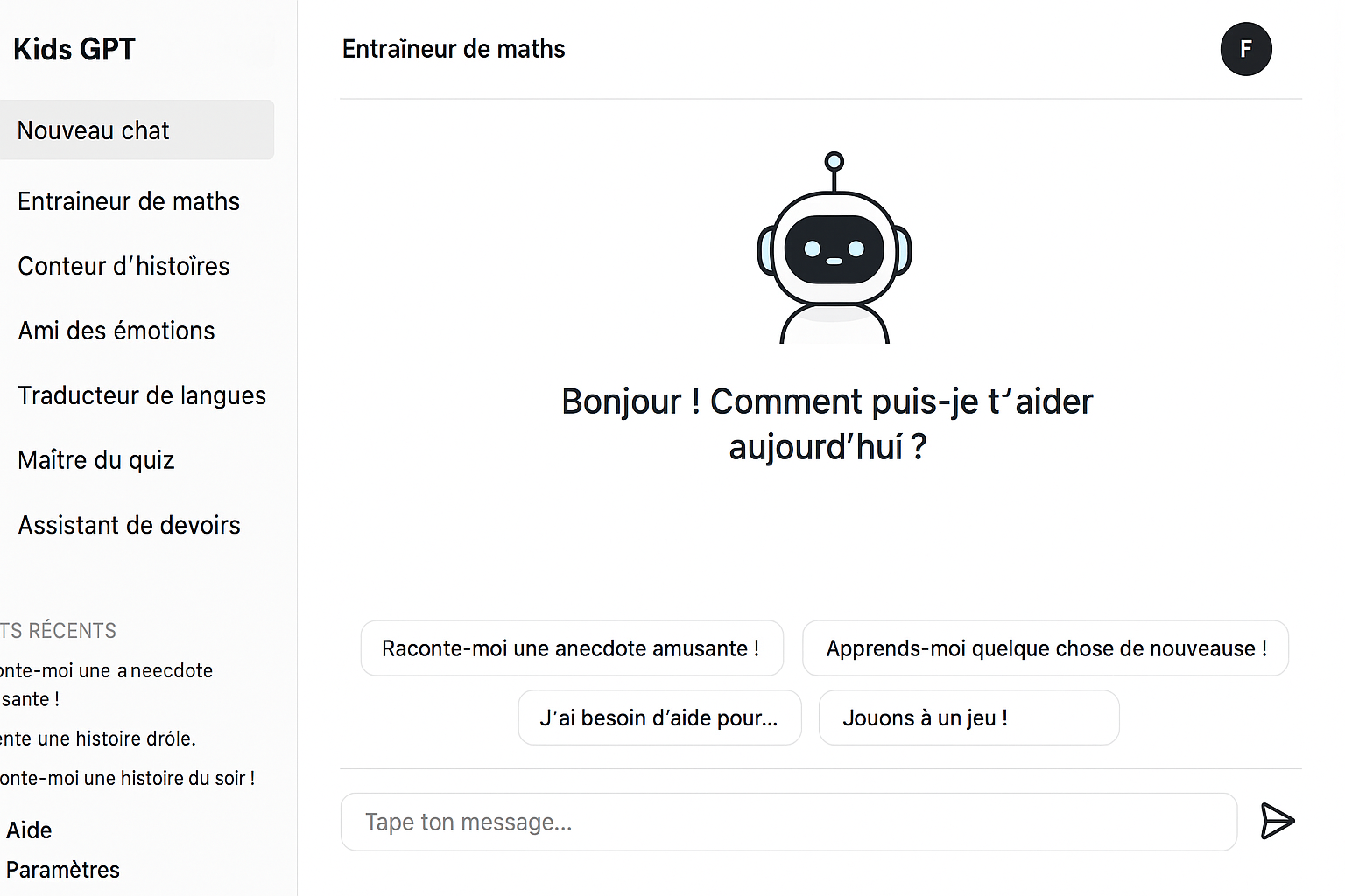 KidsGPT App Screenshot